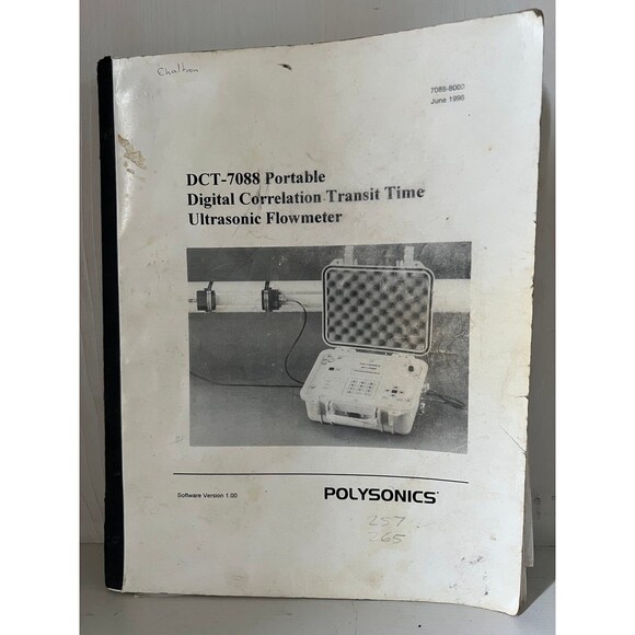 Polysonics DCT7088 Portable Digital Correlation TransitTime Ultrasonic Flowmeter - Picture 9 of 9